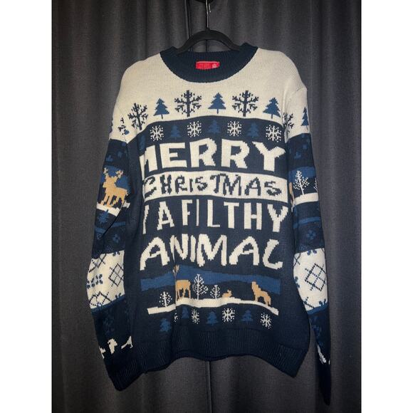 Ugly Christmas Sweater Xmas Size XXL Home Alone - Picture 1 of 3